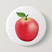 Badge Rond 7,6 Cm Sucré, pomme juteuse (Devant)