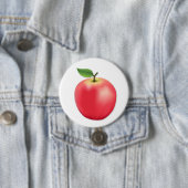 Badge Rond 7,6 Cm Sucré, pomme juteuse (En situation)