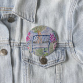 Badge Rond 7,6 Cm Summer Garden (En situation)