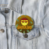 Badge Rond 7,6 Cm Sunnleo (En situation)