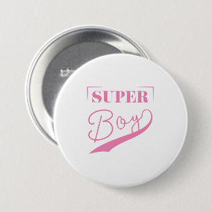 Badge Rond 7,6 Cm Super Boy