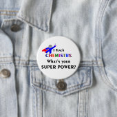 Badge Rond 7,6 Cm Superhero de chimie (En situation)