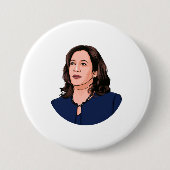 BADGE ROND 7,6 CM SUPERHERO KAMALA HARRIS (Devant)