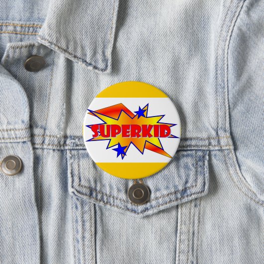 Badge Rond 7,6 Cm Superkid (En situation)