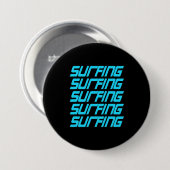 Badge Rond 7,6 Cm Surf (Devant & derrière)