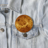 Badge Rond 7,6 Cm Surface de la planète Vénus (En situation)