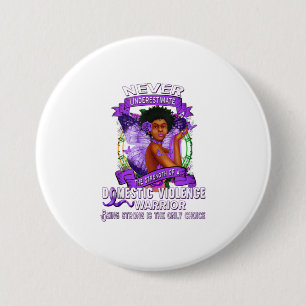 Badge Rond 7,6 Cm Survivant de la sensibilisation à la violence fami