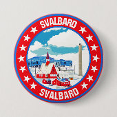 Badge Rond 7,6 Cm Svalbard (Devant)