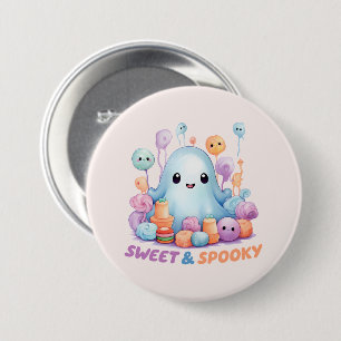 Badge Rond 7,6 Cm Sweet and Spooky