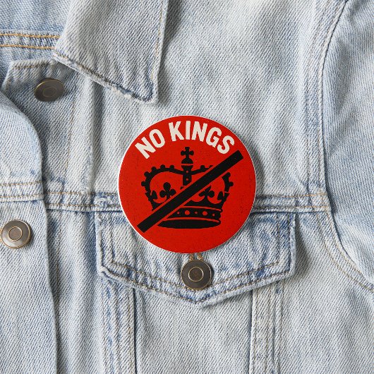 Badge Rond 7,6 Cm Symbole de protestation sans rois