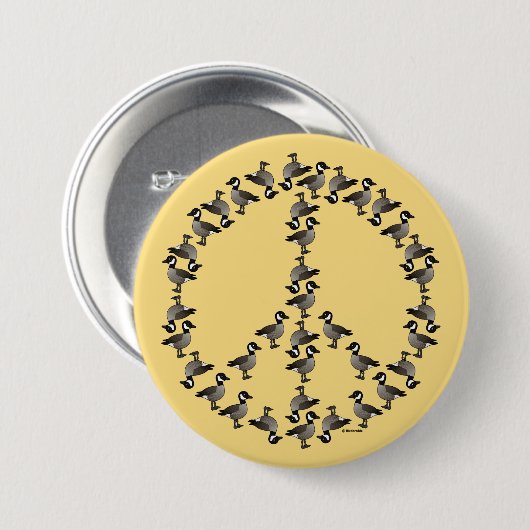 Badge Rond 7,6 Cm Symbole des oies (Devant & derrière)