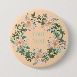 Badge Rond 7,6 Cm SYMBOLE Élégant D'ORDINATEUR PORTABLE rose & gris 