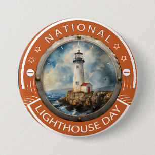 Badge Rond 7,6 Cm Symbole national du jour du phare
