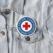 Badge Rond 7,6 Cm Système immunitaire mixte Croix-Rouge (En situation)