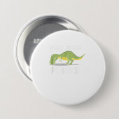 Badge Rond 7,6 Cm T Rex Hates Planques Dinosaure Amoureux Dinosaure (Devant & derrière)