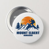 Badge Rond 7,6 Cm T-shirt Hike du Mont Elbert (Devant & derrière)