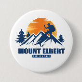 Badge Rond 7,6 Cm T-shirt Hike du Mont Elbert (Devant)
