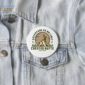 Badge Rond 7,6 Cm T-shirt Hike Sunset Hike Butte Retro Crested (En situation)