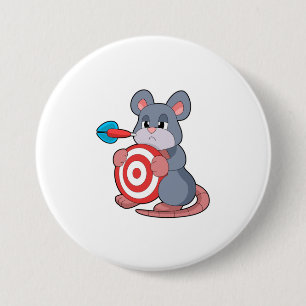 Badge Rond 7,6 Cm Tableau de bord fléchettes de souris