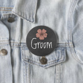 Badge Rond 7,6 Cm Tableau de bord Rose Groom Wild Peach (En situation)