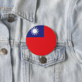 Badge Rond 7,6 Cm Taïwan (En situation)