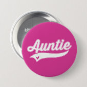 Badge Rond 7,6 Cm Tante (Devant & derrière)