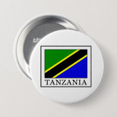 Badge Rond 7,6 Cm Tanzanie (Devant & derrière)