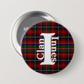 Badge Rond 7,6 Cm Tartan classique Clan Innes (Devant & derrière)