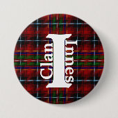 Badge Rond 7,6 Cm Tartan classique Clan Innes (Devant)