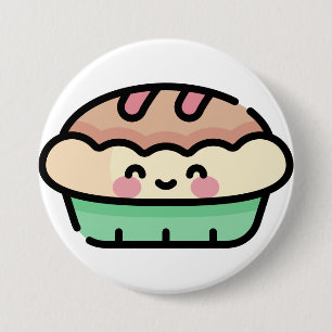 Badge Rond 7,6 Cm tarte de noël