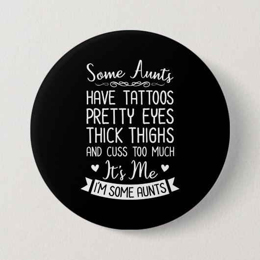 Badge Rond 7,6 Cm Tatouage (Devant)