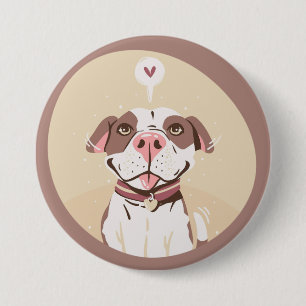 Badge Rond 7,6 Cm Taureau de la pointe