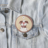 Badge Rond 7,6 Cm Taureau de la pointe (En situation)
