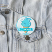 Badge Rond 7,6 Cm Team Boy Ice Cream Révélation de genre (En situation)