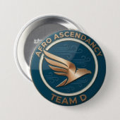 Badge Rond 7,6 Cm Team D – AF.RO Ascendancy Emblem | Elite Rising (Devant & derrière)