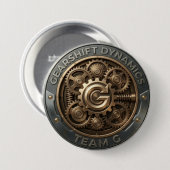 Badge Rond 7,6 Cm Team G – Gearshift Dynamics Emblem | High Performa (Devant & derrière)