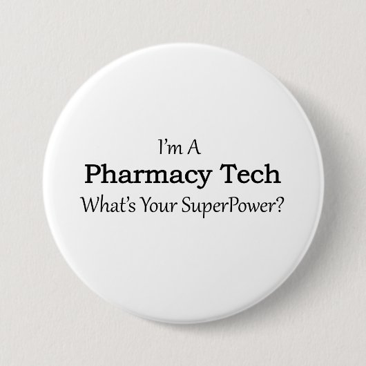Badge Rond 7,6 Cm Technologie de pharmacie (Devant)