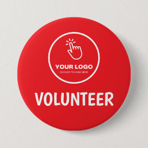 Badge Rond 7,6 Cm Téléchargez facilement votre logo Custom Volunteer