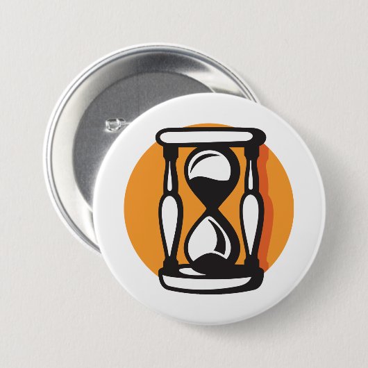 Badge Rond 7,6 Cm Temps minimal Rétro Horververre (Devant & derrière)