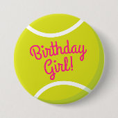Badge Rond 7,6 Cm Tennis Anniversaire (Devant)