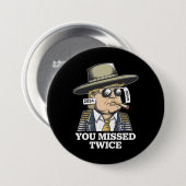 Badge Rond 7,6 Cm Tentative d'assassinat de Trump Trump 2024 Vous av (Devant & derrière)