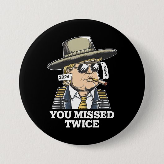 Badge Rond 7,6 Cm Tentative d'assassinat de Trump Trump 2024 Vous av (Devant)