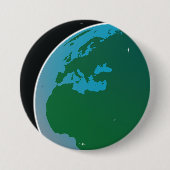 Badge Rond 7,6 Cm Terre de l'espace (Devant)