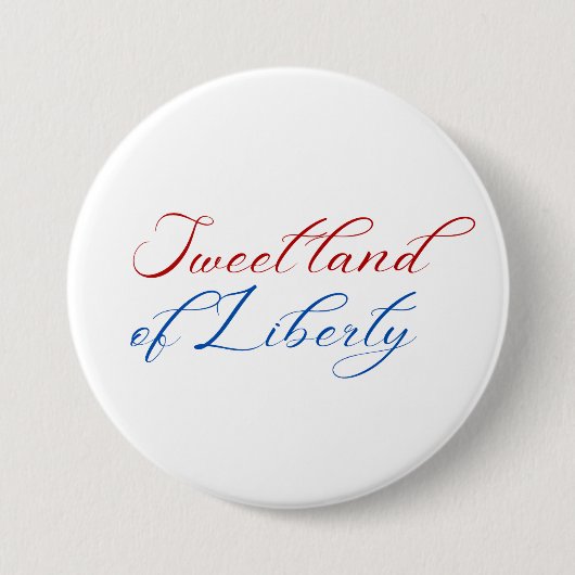 Badge Rond 7,6 Cm Terre douce de liberté 4 juillet Amérique (Devant)