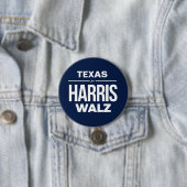 Badge Rond 7,6 Cm Texas pour Harris Walz (En situation)