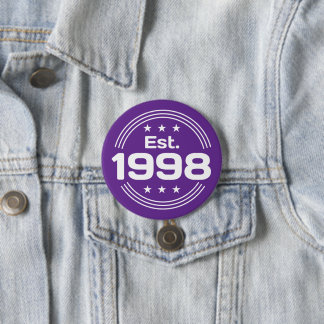 Badge Rond 7,6 Cm Texte Édition Limitée Vintage Estimé 1998