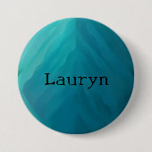 Badge Rond 7,6 Cm texture turquoise en verre (Devant)