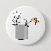 Badge Rond 7,6 Cm Thanksgiving Fatigué Turquie en Cuisine Pot Humour (Devant)