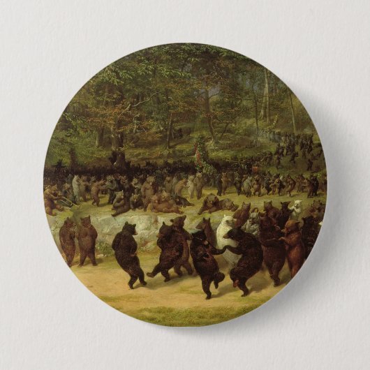 Badge Rond 7,6 Cm The Bear Dance Painting (Devant)