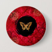 Badge Rond 7,6 Cm Thème mixte Red Grunge (Devant)